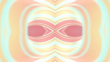 Infinite digital seamless loop animation of multi colored impossible twisted shape. Depth of field effect. Geometric abstract art background. Creative design. 3d rendering. HD resolution