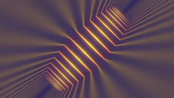 Abstract Composition Moving Burning Rays Yellow Orange Color Digital Background — Vídeo de stock