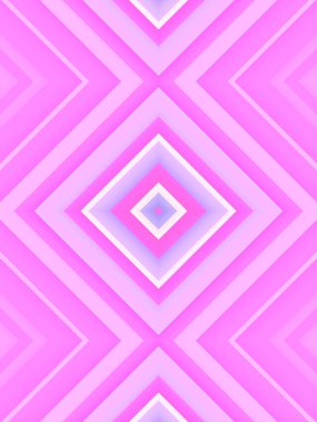 Abstract shiny symmetrical pattern in pink. Geometric art background. Creative design. 3d rendering digital illustration