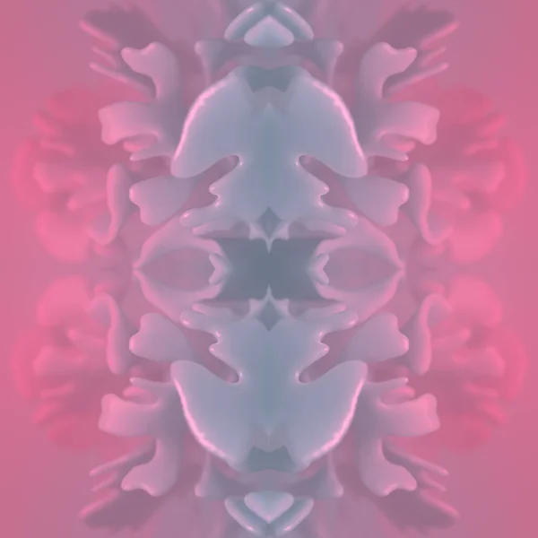 Whimsical Digital Background Colorful Organic Shapes Depth Field Effect Fancy — Φωτογραφία Αρχείου