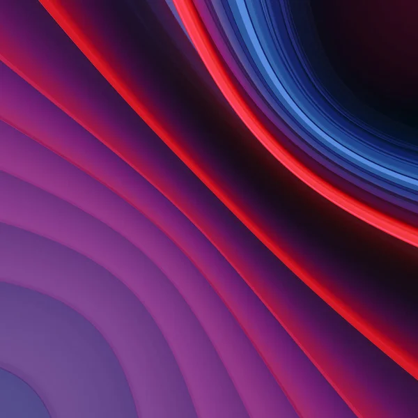 Diagonally gradient waves. Fancy glowing neon-colored background. Minimal creative design. Business concept. 3d rendering digital illustration