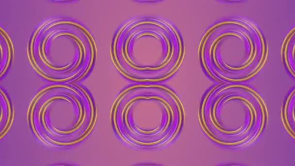 Infinito Modello Animazione Loop Forme Magiche Colorate Illusione Ottica Sfondo — Video Stock