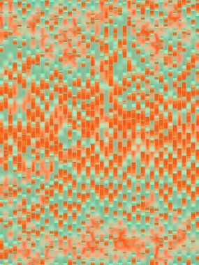 Dalgalı dikdörtgen renkli çizgiler. Soyut arkaplan. Sanatsal dijital illüstrasyon. Parlak renkli tasarım. 3d oluşturma