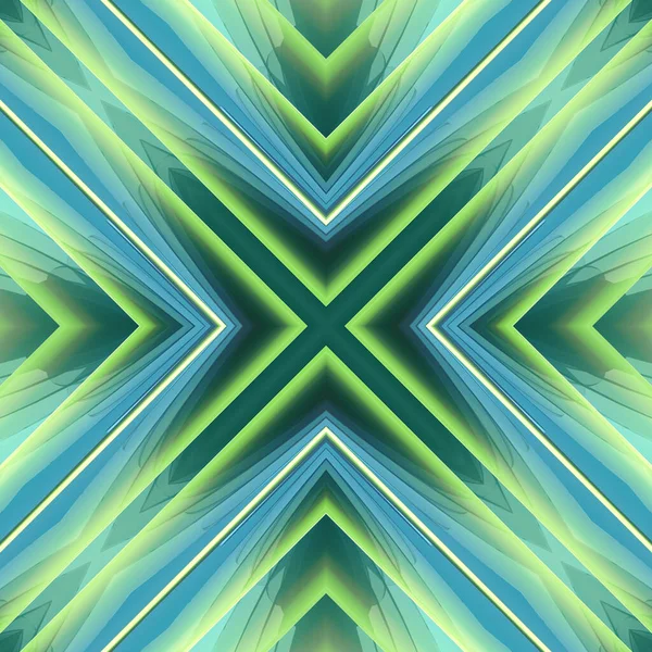 要旨緑のグラデーションが可愛いX字デジタルイラスト 近代的な背景 3Dレンダリング — ストック写真