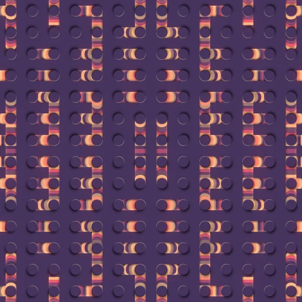 Cartoon Symmetrisches Geometrisches Muster Mit Irisierendem Neon Gradienten Futuristischer Hintergrund — Stockfoto