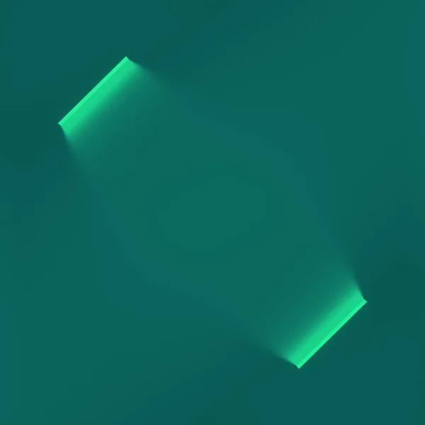 Eenvoudige Geometrische Achtergrond Met Een Heldere Streep Groen Minimaal Creatief — Stockfoto