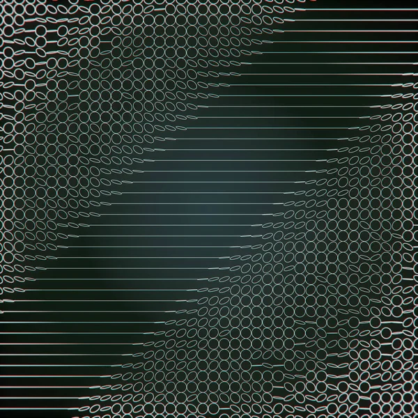 Візуалізація Цифрової Ілюстрації Простих Білих Геометричних Фігур Темному Тлі Абстрактний — стокове фото