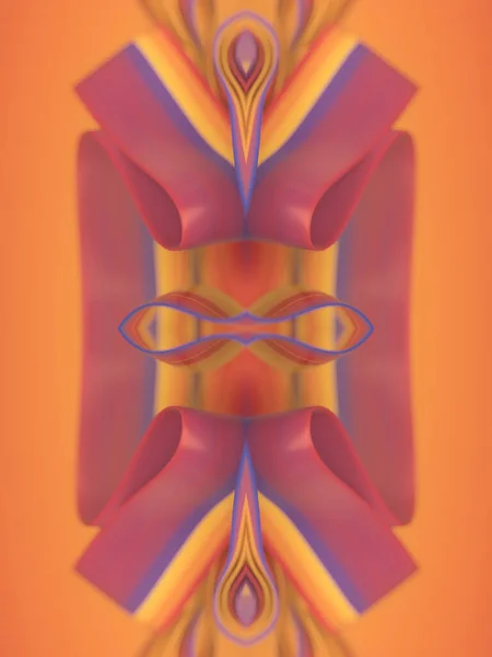 Fale Tkaniny Wietrze Modnym Multi Kolorowe Paski Nowoczesne Symetryczne Tło — Zdjęcie stockowe
