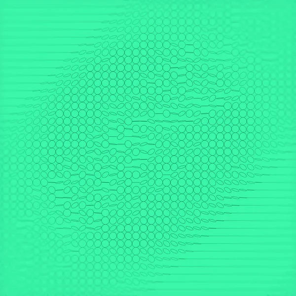 Χορδές Από Επίπεδους Κύκλους Ανοιχτό Πράσινο Φόντο Δημιουργικός Μοντέρνος Σχεδιασμός — Φωτογραφία Αρχείου