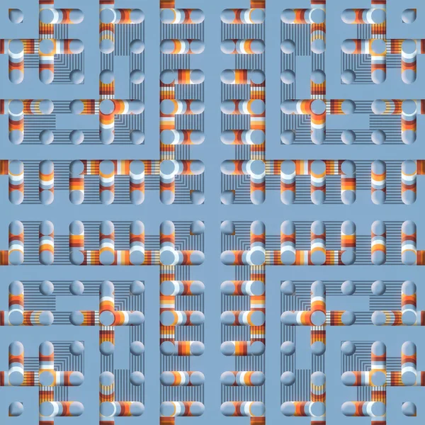 Cartoon Symmetrical Geometric Pattern Trendy Multicolor Gradient Modern Concept Background — Stock Photo, Image