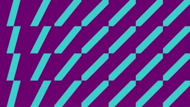 Basit geometrik şekilleri dönüştüren renkli bir desen. Modern konsept arka plan. Dijital dikişsiz döngü animasyonu. 3D görüntüleme. 4K, Ultra HD çözünürlüğü