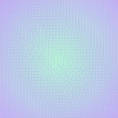 Basit düz geometrik nesnelerin dalga deseni. Soyut neon arkaplan. Modern minimal stil. 3d dijital resimleme
