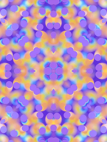 Symmetrisk Mønster Spiralformede Objekter Med Fargerik Stripete Tekstur Gjengi Abstrakt – stockfoto
