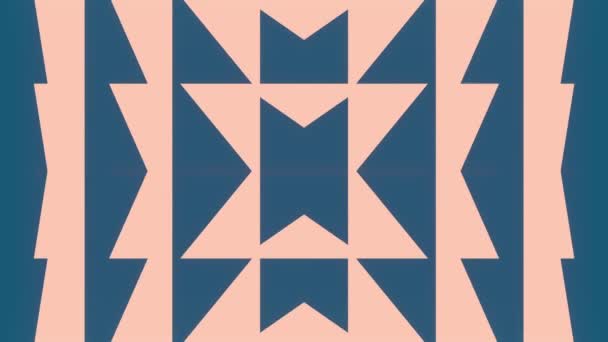 Dynamisch Kleurrijk Patroon Van Het Transformeren Van Eenvoudige Geometrische Vormen — Stockvideo