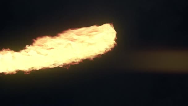 Fantástico Chorro Fuego Volador Sinuoso Patrón Representación Estilo Abstracto Sobre — Vídeos de Stock