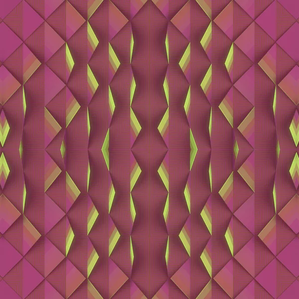 概要三角形の幾何学的図形の対称幾何学的組成 現代的なスタイルで3Dレンダリングパターン デジタルイラスト — ストック写真