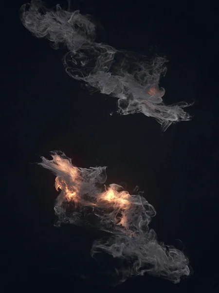 Фантастический Полет Крутящиеся Потоки Огня Визуализация Шаблона Абстрактном Стиле Светлом — стоковое фото