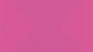 Pembe arka planda geometrik şekillerin hareketi. Soyut kapak tasarımı. Dijital dikişsiz döngü animasyonu. 3D görüntüleme. 4K, Ultra HD çözünürlüğü