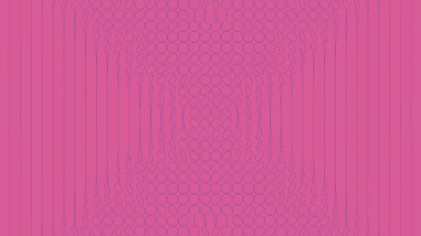 Beweging Van Geometrische Vormen Roze Achtergrond Uittreksel Ontwerp Digitale Naadloze — Stockvideo