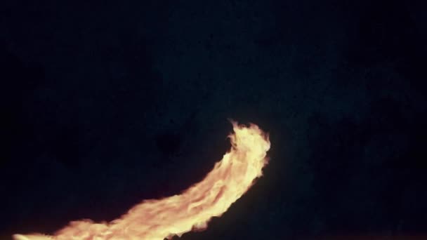 Вогняний Вихор Магічного Полум Футуристичний Фон Елемент Дизайну Візуалізація Цифрової — стокове відео