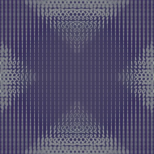 Flache Geometrische Formen Erzeugen Ein Faszinierendes Symmetrisches Muster Darstellung Digitaler — Stockfoto