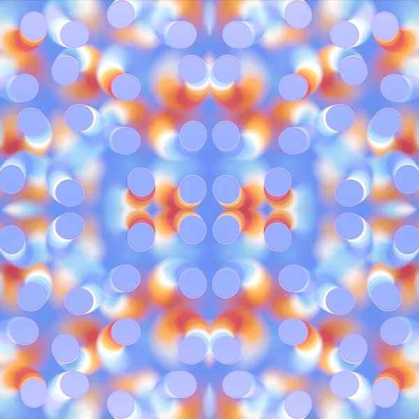 Symmetriskt Mönster Spiralformade Föremål Med Färgglad Konsistens Rendering Abstrakt Bakgrund — Stockfoto