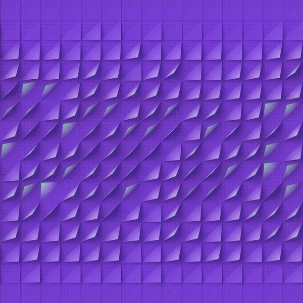 霓虹灯颜色三角几何图形的几何构图 在紫色背景上以现代风格呈现的3D图案 数字说明 — 图库照片