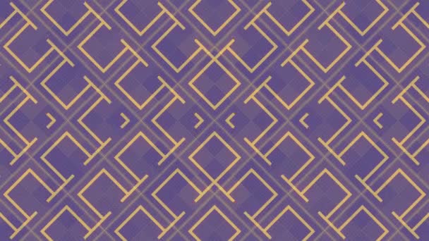 Fondo Geométrico Moderno Púrpura Con Animación Bucle Sin Costura Digital — Vídeos de Stock