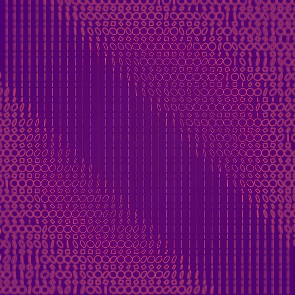 Рядки Плоских Кіл Квадратів Фіолетовому Фоні Творчий Сучасний Дизайн Візуалізація — стокове фото