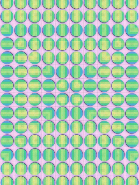 Зрелищная Оптическая Иллюзия Показывающая Геометрический Фон Большим Количеством Ярко Неонового — стоковое фото