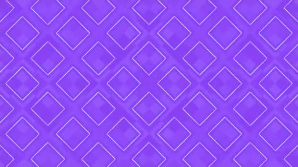 明亮的紫色彩色几何背景 光学错觉 最小的创意设计 数字无缝循环动画 3D渲染 超高清分辨率 — 图库视频影像