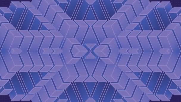 Модный Абстрактный Цифровой Фон Темно Синей Геометрической Прямоугольной Формой Плавной — стоковое видео