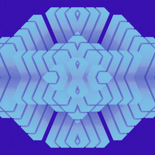 Αφηρημένο Φουτουριστικό Μοντέρνο Μπλε Φόντο Ορθογώνια Γεωμετρικά Σχήματα Απόδοση Ψηφιακής — Φωτογραφία Αρχείου