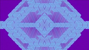 Zarif ve basit neon geometrik tasarımı olan süslü dijital video arkaplanı. Gelecekçi teknoloji tarzı. Kusursuz döngü animasyonu. 3D görüntüleme. HD çözünürlüğü