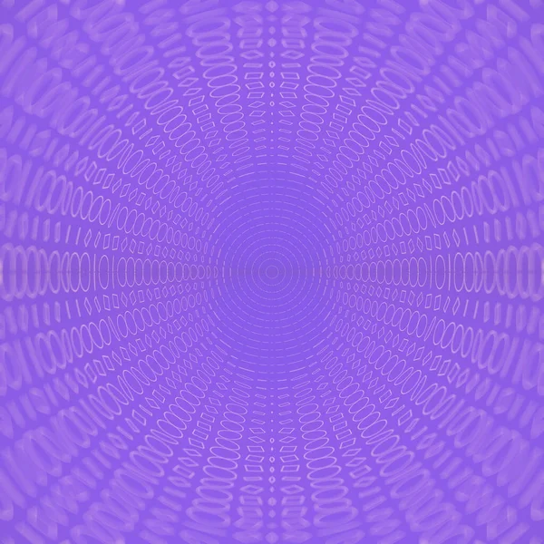 Onde Spirale Divergente Cercles Planaires Carrés Sur Fond Violet Design — Photo