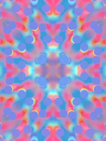 Kaleidoskopisk Mønster Spiralformede Objekter Med Dybdeskarphet Gir Positiv Energi Moderne – stockfoto