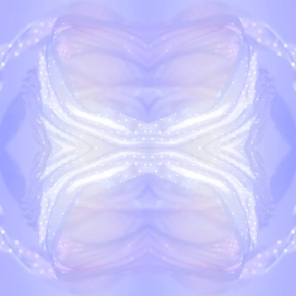 Lys Neonfarget Symmetrisk Bakgrunn Med Flygende Ringer Gjennomskinnelig Plast Abstrakt – stockfoto