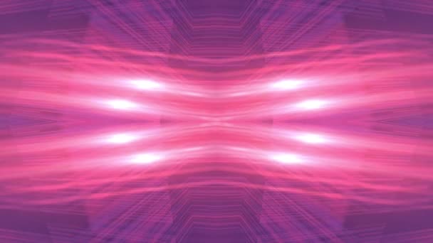 Streszczenie Nowoczesnego Tła Symetrycznymi Światłami Strumieniami Jasnych Promieni Świetlnych Cyfrowa — Wideo stockowe