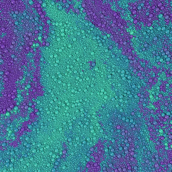 Потоки Неоновых Цветных Сферических Частиц Рендеринг Цифрового Фона Иллюстрации Абстрактный — стоковое фото