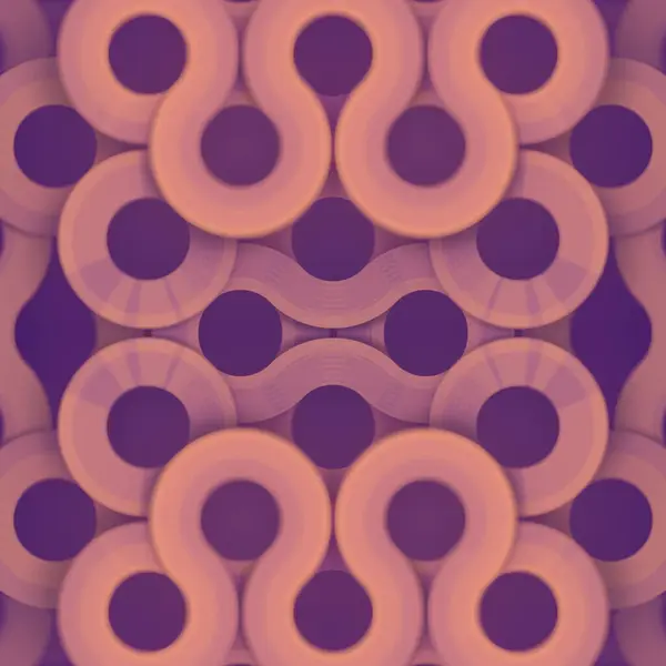 Symmetrinen Kerroksellinen Kuvio Jonka Rakenne Tumman Violetti Tausta Generatiivista Taidetta — kuvapankkivalokuva