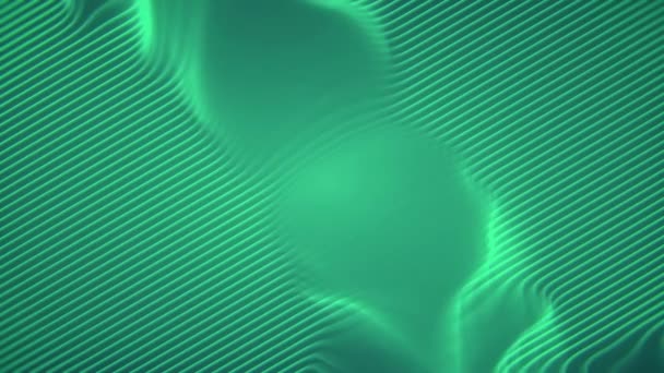 Groen Gekleurde Abstracte Digitale Achtergrond Een Dynamisch Geanimeerd Patroon Van — Stockvideo