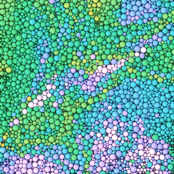 Splendida Illustrazione Digitale Flussi Particelle Che Rotolano Onde Sulla Superficie — Foto Stock