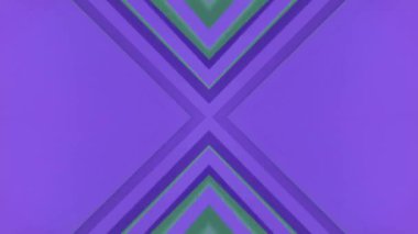 Yeşil ve mor desenli soyut bir arkaplan. Görsel olarak parlak ve eşsiz bir tasarım. Dijital dikişsiz döngü animasyonu. 3D görüntüleme. 4K, Ultra HD çözünürlüğü