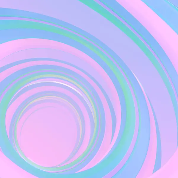 Spiral Pattern Many Concentric Circles Combination Pink Blue Green Colors — Stock Photo, Image