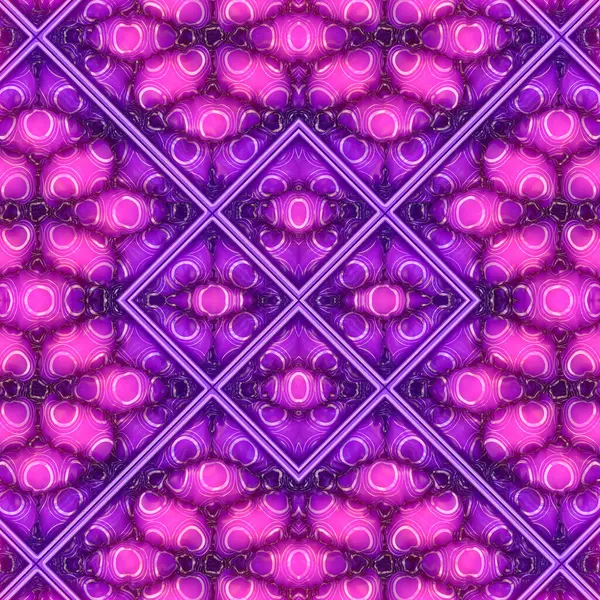 Patrón Oro Intrincado Visualmente Atractivo Círculos Púrpura Rosa Inflable Flanqueado —  Fotos de Stock