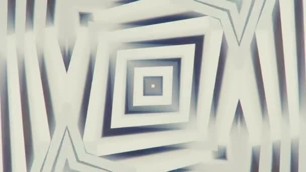 シンプルな幾何学的形状の美しさを示す白色のモダンでミニマリスティックな背景 デジタルシームレスループアニメーション 3Dレンダリング ウルトラHd解像度 — ストック動画