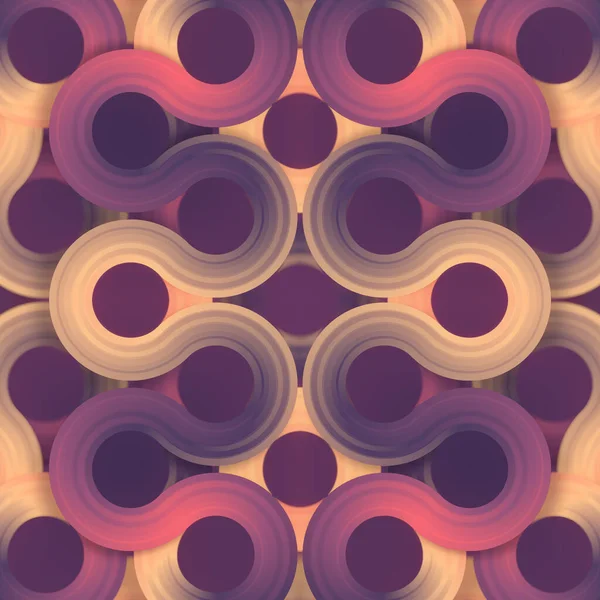 Colorful Abstract Painting Layered Pattern Circles Purple Orange Pink Colors — Stock Photo, Image