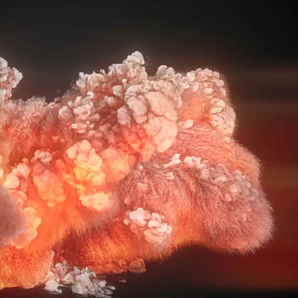 Enorme Golven Van Gigantische Vuur Explosie Met Rood Oranje Wervelingen — Stockfoto