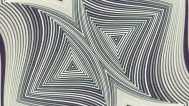 Koyu mor arka planda hareket eden ışık çizgilerinin simetrik geometrik desenli dijitalsiz döngü animasyonu. Soyut ve modern tarzda. 3D görüntüleme. 4K, Ultra HD çözünürlüğü