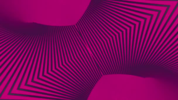 Ροζ Αφηρημένο Γεωμετρικό Φόντο Κινούμενο Δυναμικό Σκούρο Ριγέ Μοτίβο Ψηφιακή — Αρχείο Βίντεο